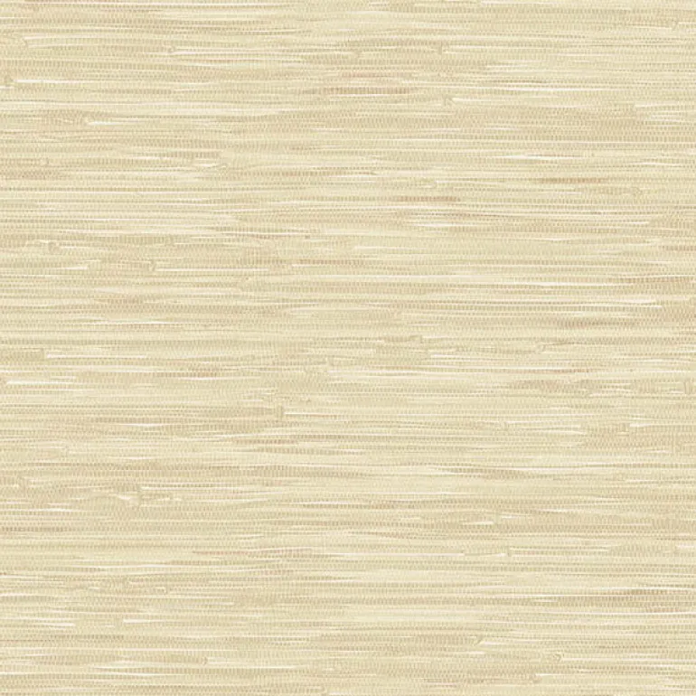 For Your Bath III Natalie Taupe Faux Grasscloth Wallpaper