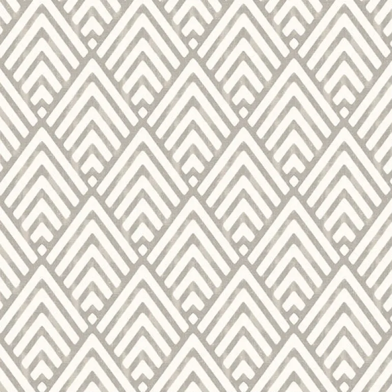 For Your Bath III Vertex Taupe Diamond Geometric Wallpaper