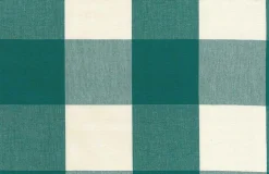 Four Inch Check 3163 Turquoise Laura Kiran Fabric