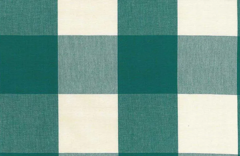 Four Inch Check 3163 Turquoise Laura Kiran Fabric