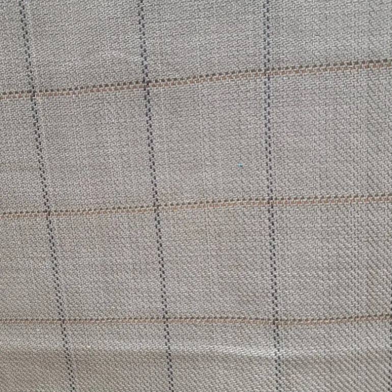 Frazier Gray Window Pane Plaid Roth Fabric