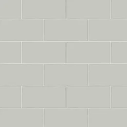 Freedom Grey Subway Tile Wallpaper