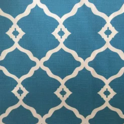 Fretwork Onyx Blue Europatex Outdoor Fabric