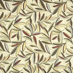 Garfield Redstone Tropical Leaf Floral Fabric