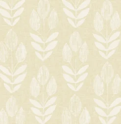 Garland Wheat Block Tulip Wallpaper