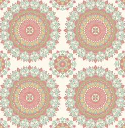 Gemma Aqua Boho Medallion Wallpaper