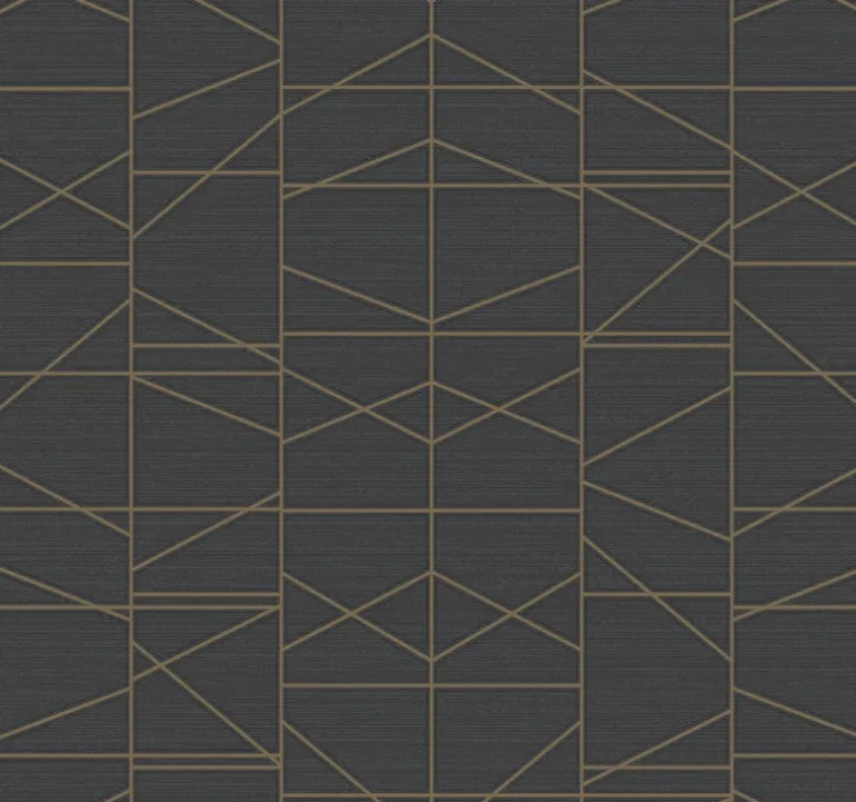 GM7547 Gold Modern Perspective Wallpaper
