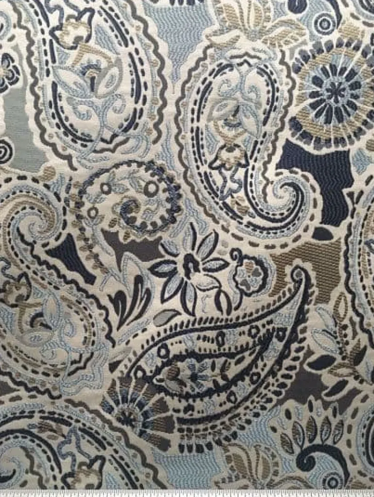 Grand Whimsy Indigo Tempo Fabric