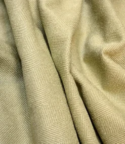 Green Herringbone Upholstery Fabric Jumper Celadon