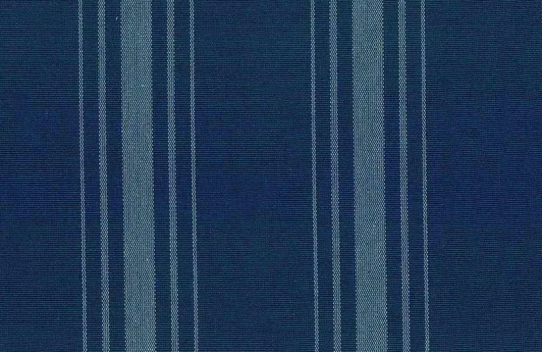 Harbor Stripe Deep Blue Laura Kiran Fabric
