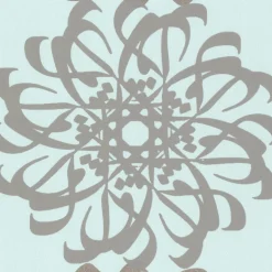 Hazar Afsan Aquamarine Modern Medallion Wallpaper