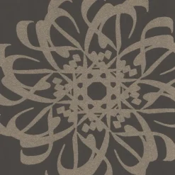 Hazar Afsan Espresso Modern Medallion Wallpaper
