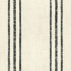 Highlander Slub Stripe Black Regal Fabric