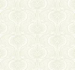 HO2154 Beige Lotus Palm Wallpaper