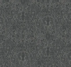 HO2134 Black Ascot Damask Wallpaper