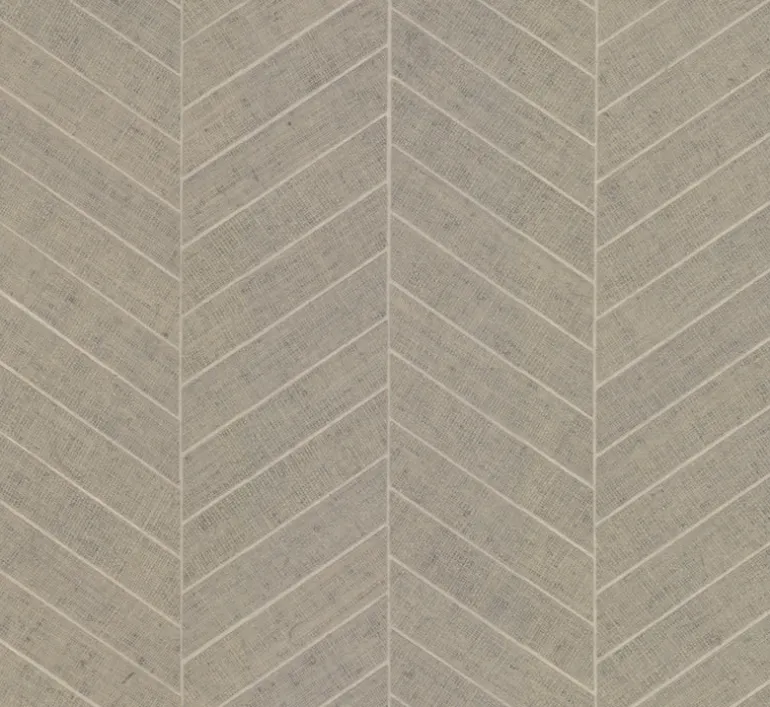 HO2109 Poff White Atelier Herringbone Wallpaper
