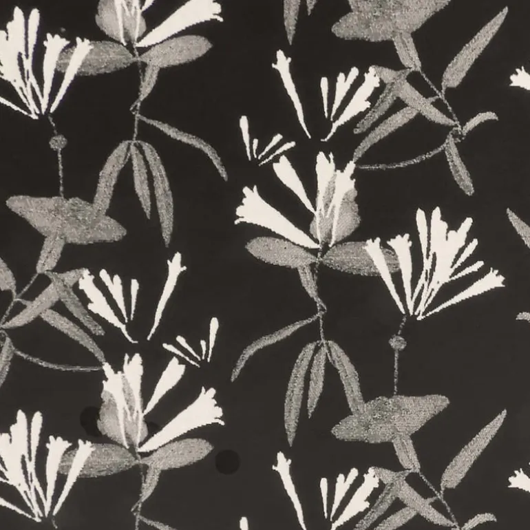 Honeysuckle Black Regal Fabric