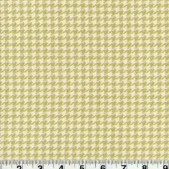 Houndstooth Honeydew Fabric