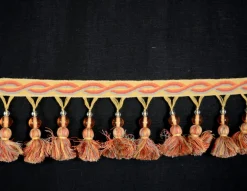 HP120/02 Beaded Tassel Trim Fabric
