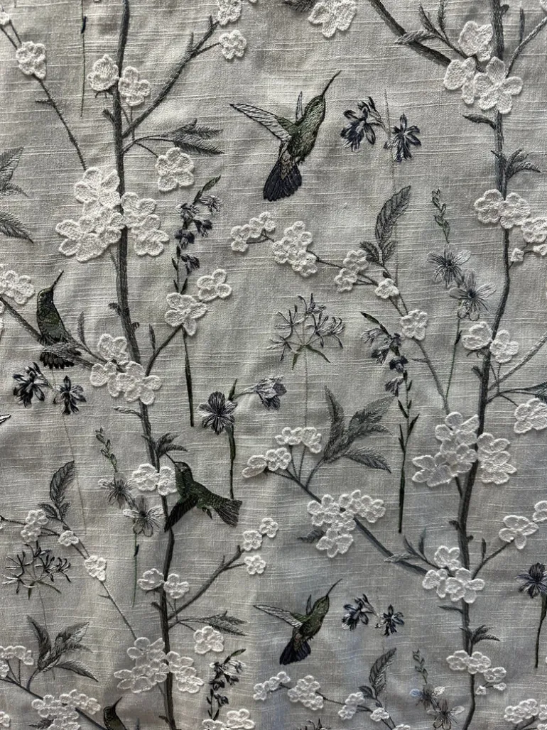Hummingbird Garden Frost Swavelle Mill Creek Fabric