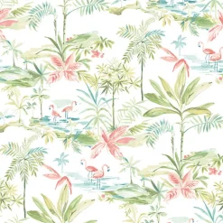 Ibis Green Lagoon Wallpaper