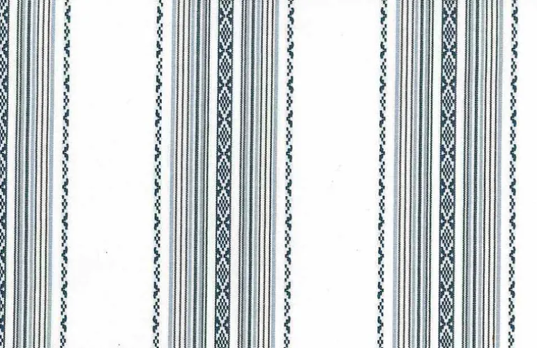 Ibiza Stripe Blue White Laura Kiran Fabric