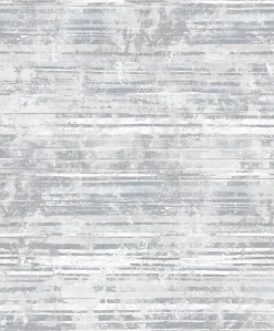 2838-IH2253 Makayla Grey Distressed Stripe Wallpaper