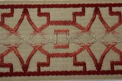 Irwell Imatra Deep Coral 3.5" Flat Tape Trim By Charlotte Moss Fabricut