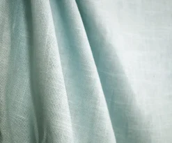 Jefferson Linen Sky Blue Curtain Fabric