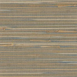 Jissai Mariner Blue Grasscloth Wallpaper
