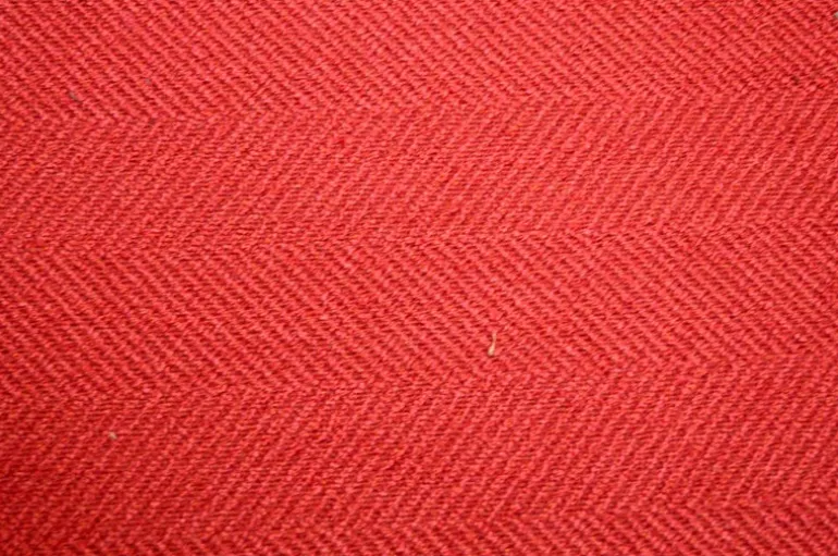 Jumper Raja Red Herringbone Fabric Crypton Home Finish