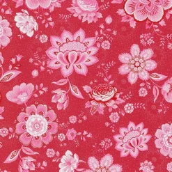 Kali Red Folklore Chintz Wallpaper