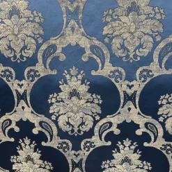 Katherine Ocean Faux Silk Worldwide Fabric