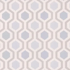 Kelso Light Blue Geometric Wallpaper