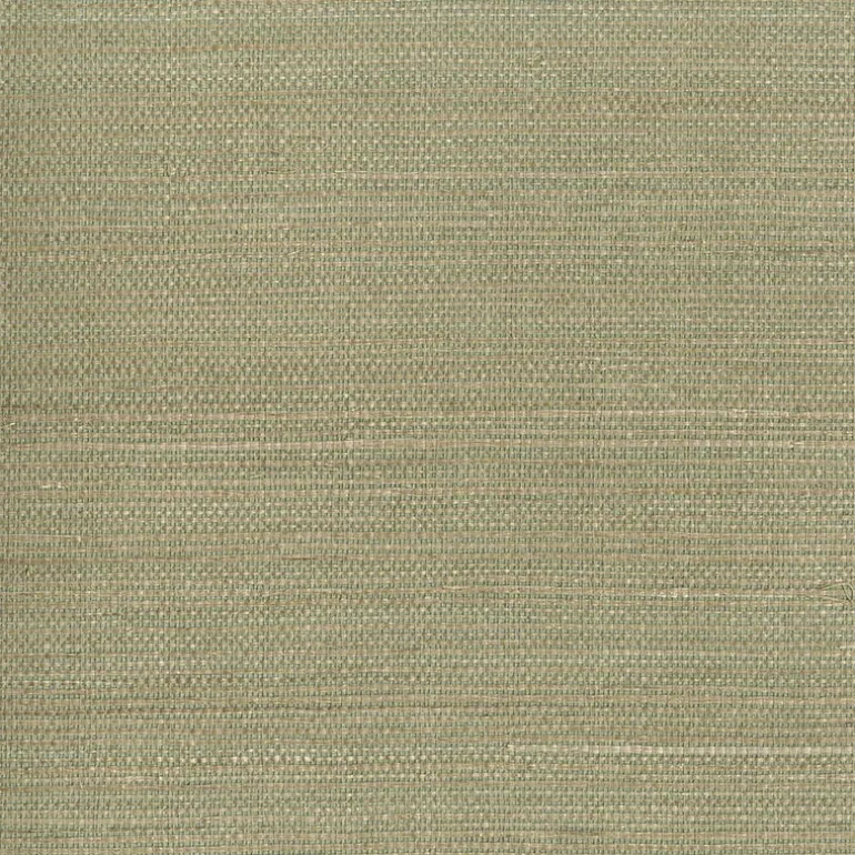 Kenjitsu Mint Grasscloth Wallpaper