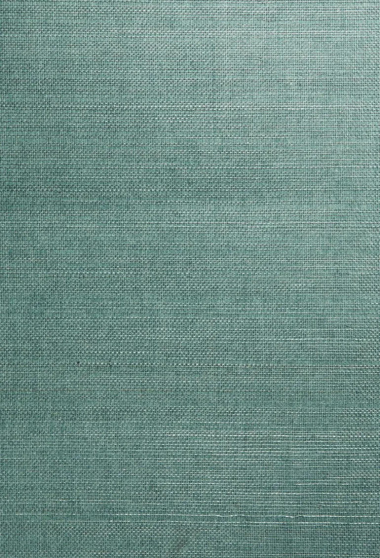 Kimiyo Aqua Grasscloth Wallpaper