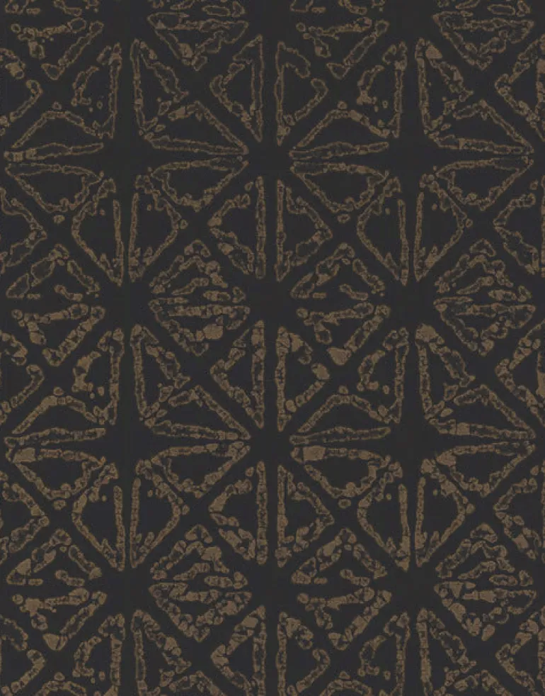 KT2110 Black/Gold Empire Diamond Wallpaper