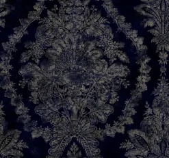 KT2215 Navy Charleston Damask Wallpaper