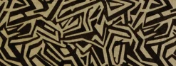 Kuba 936 Black Tan Covington Fabric