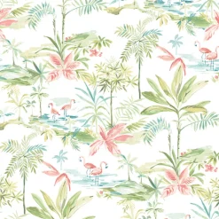 Lagoon Green Watercolor Wallpaper