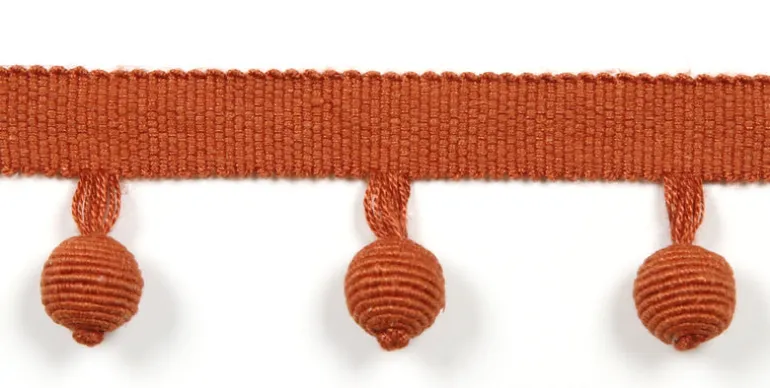 Le Lin Beaded Fringe Rust Europatex Trim