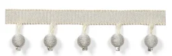 Le Lin Metalic Beaded Fringe Porcelain Europatex Trim