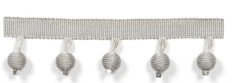 Le Lin Metalic Beaded Fringe Ice Europatex Trim