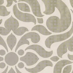 Leanne Gold Metallic Dot Medallion Wallpaper