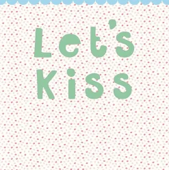 Lets Kiss Wall Mural