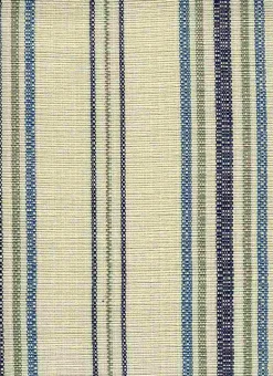Lisbon Stripe Blue Laura Kiran Fabric