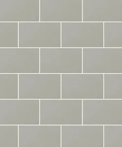 2814-M1123 Neale Light Grey Subway Tile Wallpaper