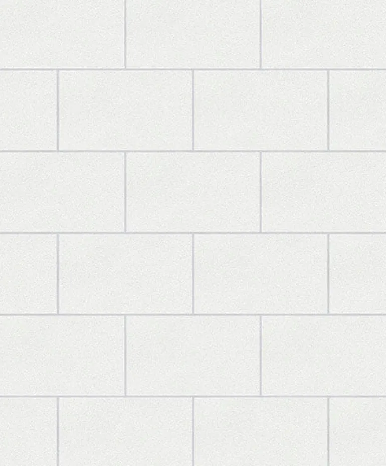 2814-M1054 Neale White Subway Tile Wallpaper