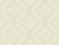 Malo Cream Sisal Ogee Wallpaper