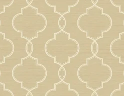 Malo Wheat Sisal Ogee Wallpaper